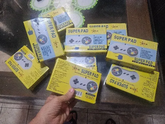controle super nintendo novo na caixa 