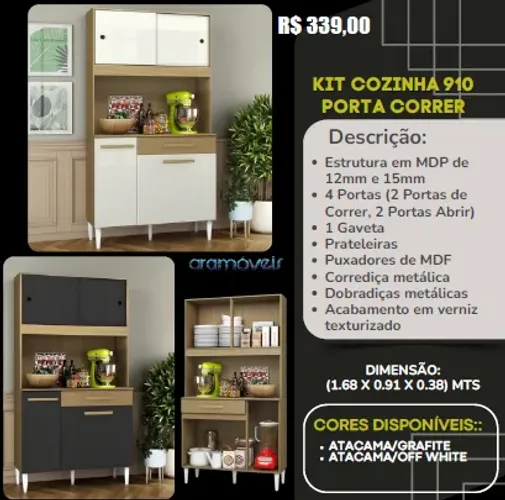 Kit Armario Cozinha Nova