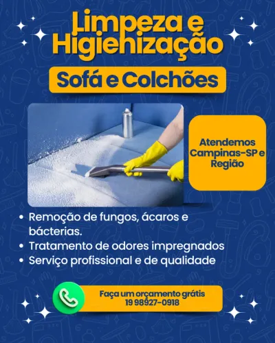 Limpeza e Higienização de sofá