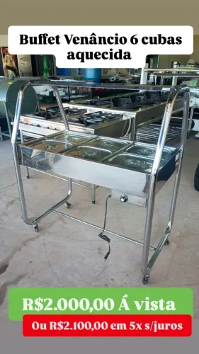 SELF SERVICE AQUECIDO 6 CUBAS USADO 3 MESES DE GARANTIA