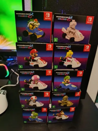 Miniaturas Mario Kart 8 Deluxe - Coleção Completa