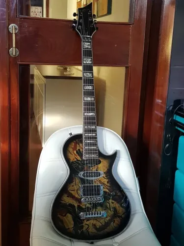 Guitarra Luthier Amarildo Top - Ponte Schaller C/Roller+Dimarzio+Seymour+Tarraxas Schaller