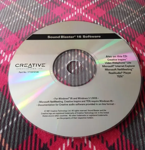 Cd creative sound blaster 16 software 1997