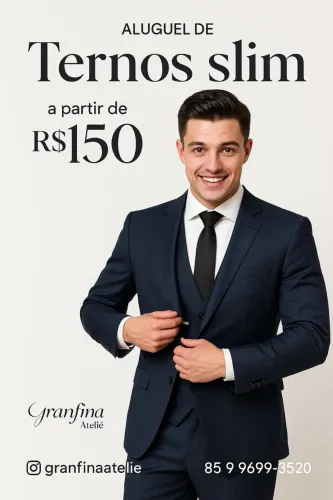 Terno Slim p/ aluguel