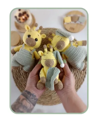 Promoção Amigurumi Bichinhos Apego Decoração Naninha C hocalho Bebê Maternidade pô