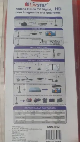 Antena Digital HD Livstar - Imagem de Alta Qualidade