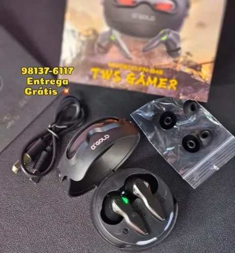 Fone de ouvido Bluetooth 5.1 Gamer - Entrega Rápida 