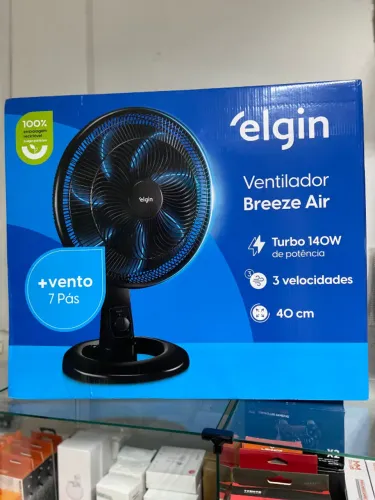 Ventilador Breeze Air Turbo 140W 3 Velocidades 7 Pás 40 Cm Elgin