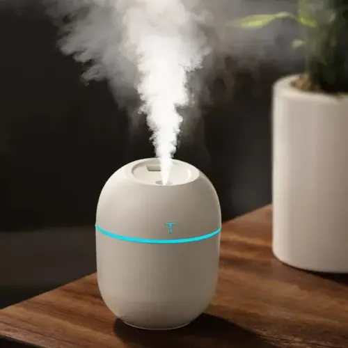 Umidificador Portátil Usb Nano Led Luz Noturna 220ml
