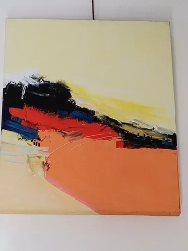 Tela abstrata pintura acrilica