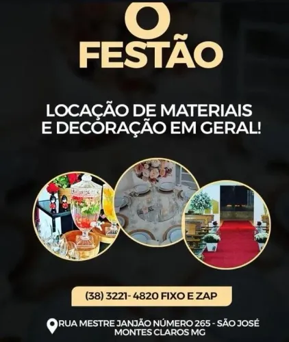 Locação de Materiais e Decoração para Festas