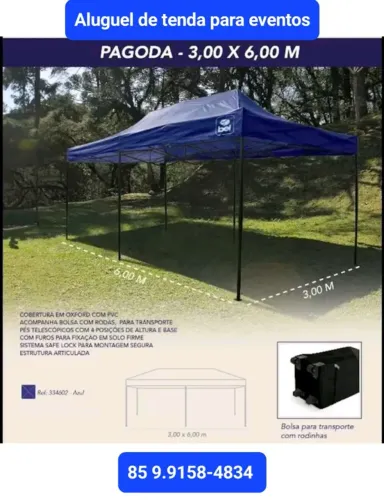 Aluguel de Tendas 3x3