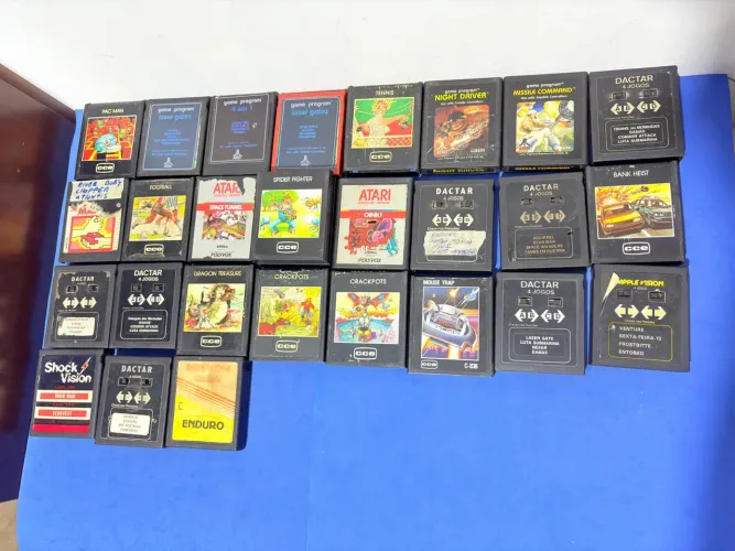 Cartuchos Atari 2600 jogos fita