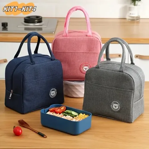 Bolsa Térmica Feminina Masculina Portatil Marmita Lanche Bebida Com Isolamento Térmico