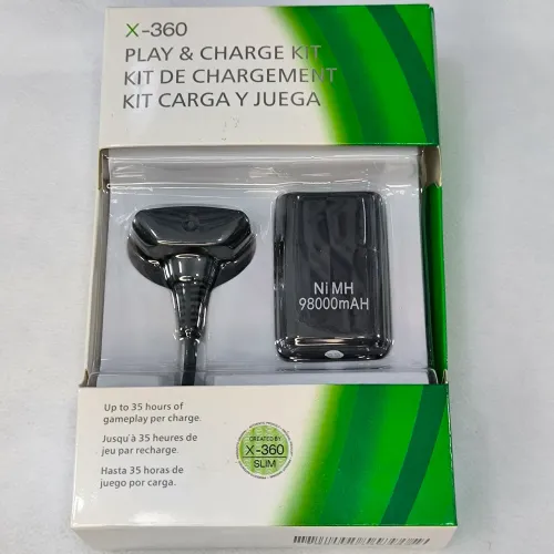 Kit Carregador e Bateria Xbox 360