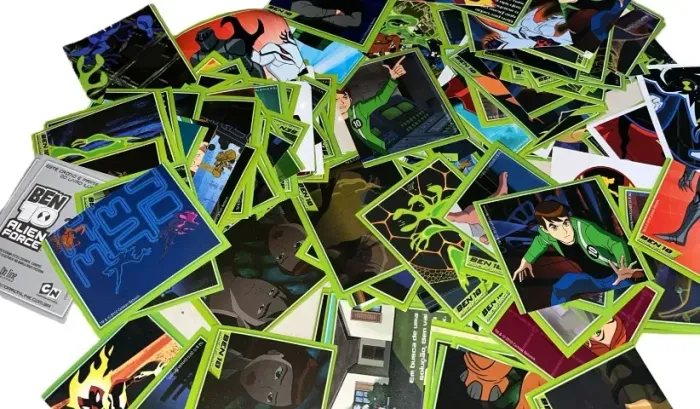 Lote Com 205 Figurinhas Diversas Ben 10 Alien Force
