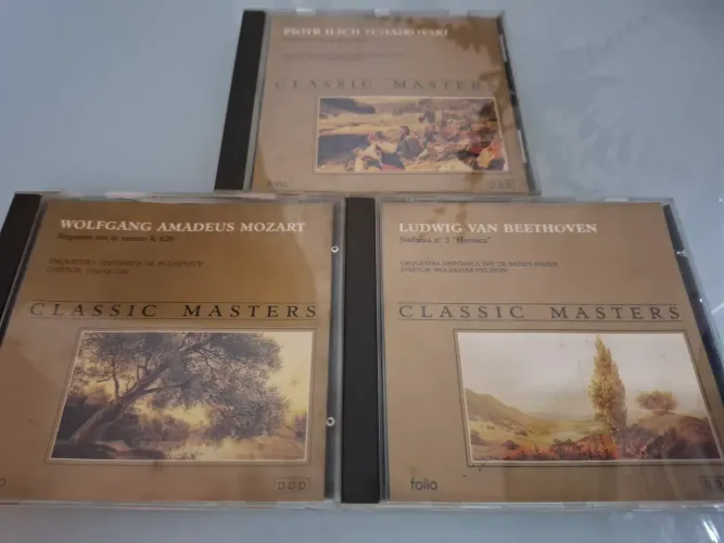 CDs Clássicos - Mozart, Beethoven e Tchaikovsky