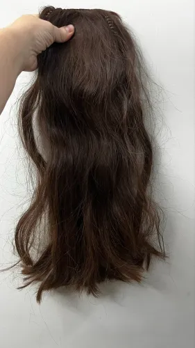 Megahair Topo cabelo humano comprido aplique peruca 53cm