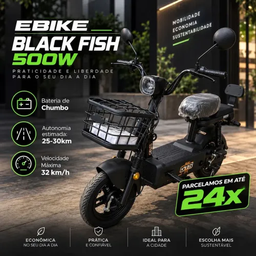 E-BIKE BLACK FISH 500W