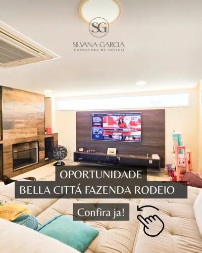 CASA Á VENDA NO CONDOMINIO BELLA CITTÁ FAZENDA RODEIO COM 314M E 3 SÚITES