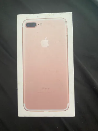 Caixa vazia de iPhone 7 Plus rosa 128gb