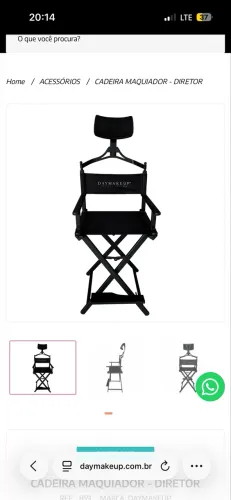 Vendo cadeira de maquiagem desmontável daymakeup