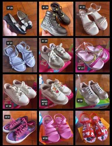 Lote sapatos infantil 