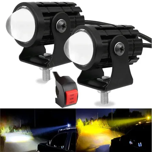 Mini farol de milha pra moto 