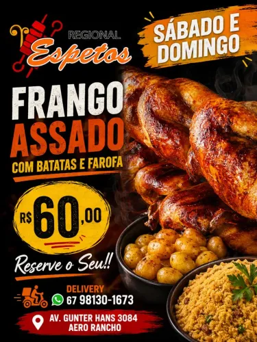 Frango Assado com Batatas Aos Fds