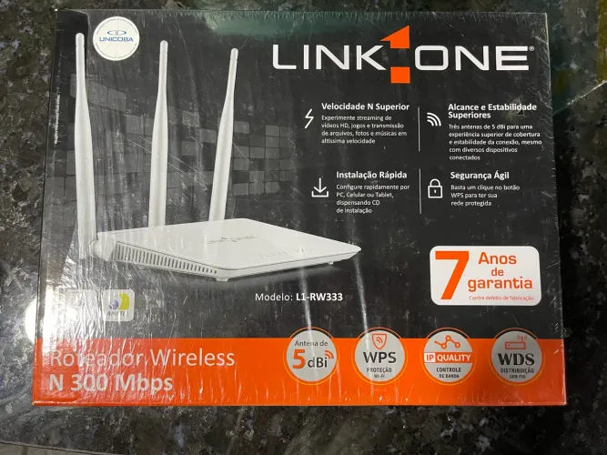 Roteador Wireless Link One N 300 Mbps (Modelo L-RW333) - 3 Antenas