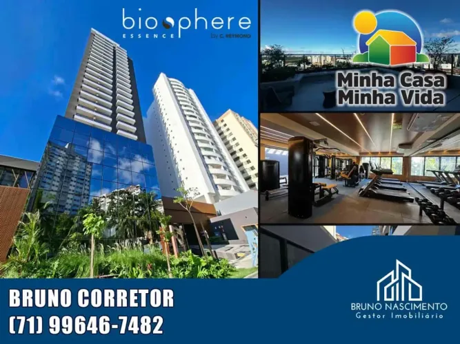 APARTAMENTO STUDIO COM VARANDA 23M² PARALELA - BIOSPHERE ESSENCE