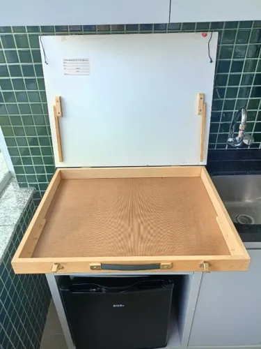 Prancheta Portátil A2 65x50 cm com Régua Paralela