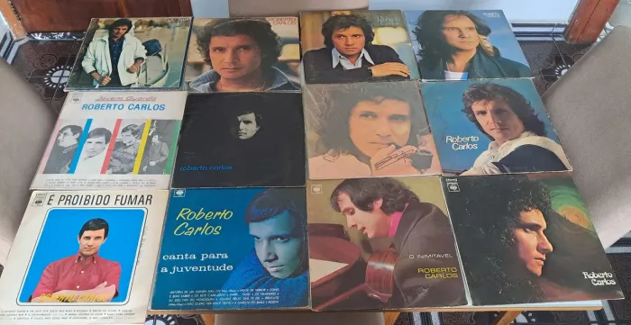 Lote de LPs raros e clássicos do Rei Roberto Carlos