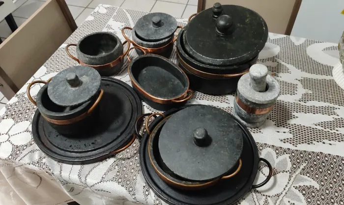 Kit panelas de pedra