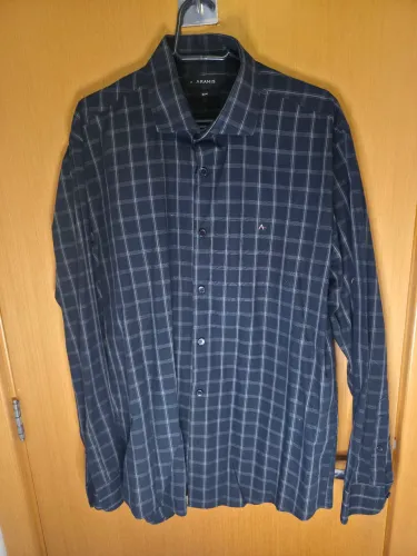 Camisa Aramis - preta xadrez - Tamanho G Slim fit. Camisa nova