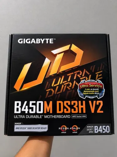 Placa-mãe Gigabyte B450M DS3H V2