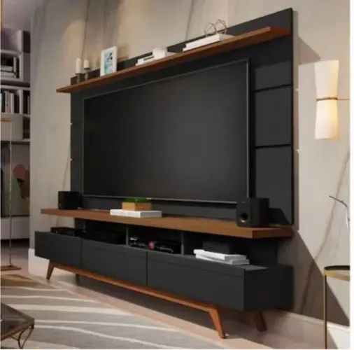 Rack com painel para TV Vivare Wood