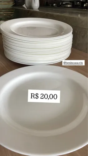 Pratos de melanina branco 