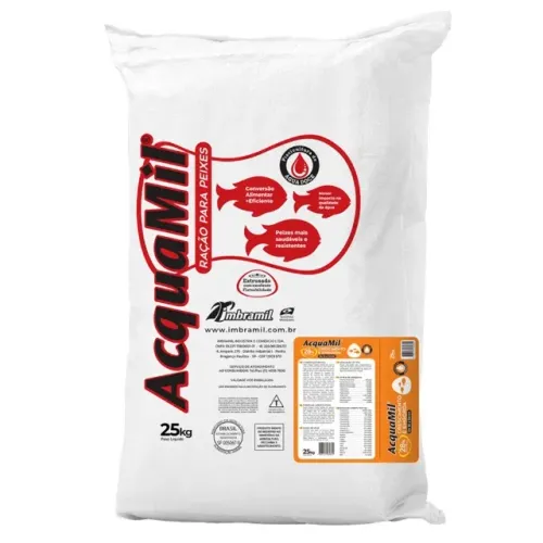 Ração Peixe Acquamil 25kg (Standart, Power ou Crescimento)