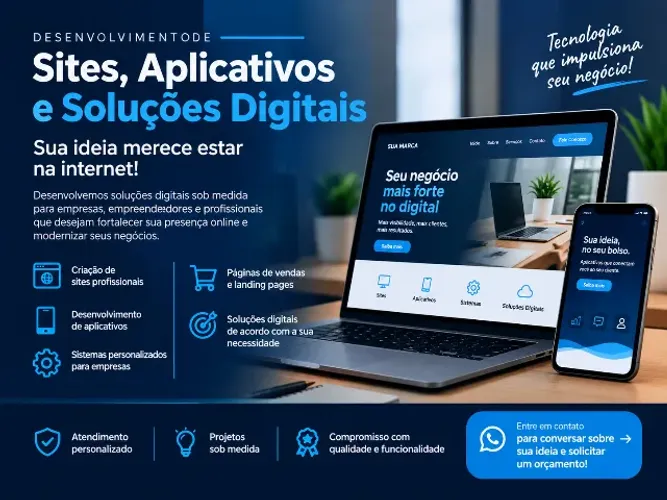 Criação de Sites, Aplicativos e Soluções Digitais