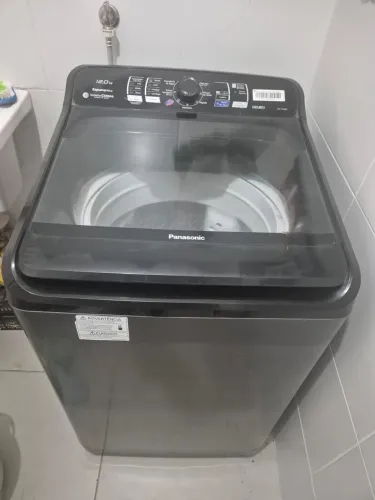 Máquina de lavar Panasonic 13kg Titânio sistema Ciclone.