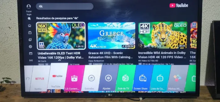 TV 43 polegadas smart com cabo controle todos apss YouTube e Netflix é d mais
