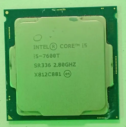 Processador Intel i5-7600T de 7a Geração em pleno funcionamento