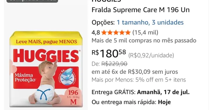 vendo fralda