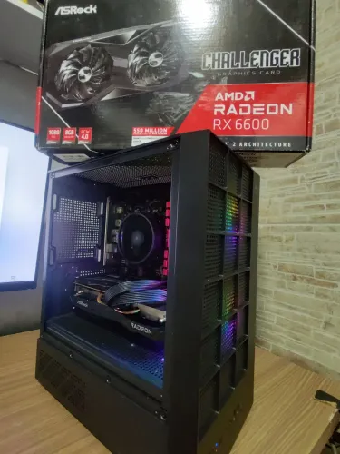 Pc gamer amd RX 6600 Ryzen 5500 Troco ou vendo