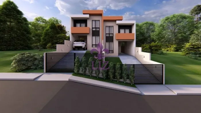 Sobrado com 3 quartos em construção em Quatros Barras