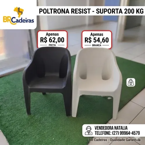 cadeira modelo poltrona resistente 200 kg