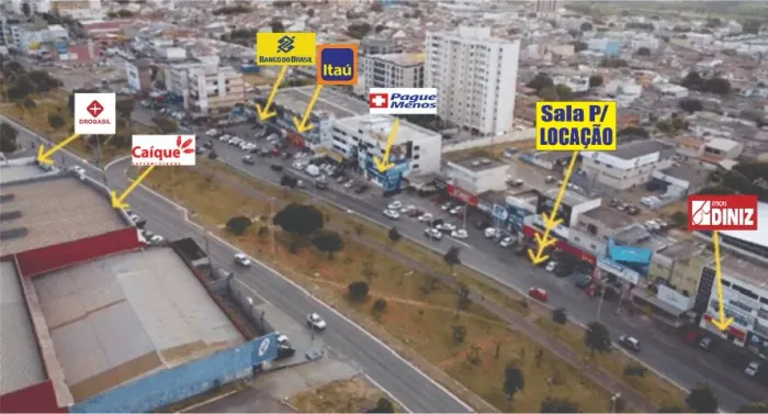 Sala Comercial 40m² SAMAMBAIA NORTE, próxima ao BB / Itáu / Farmácias / Mercado