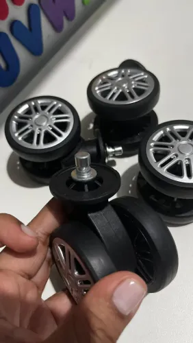 Rodinhas de mala de viagem rotação 360.