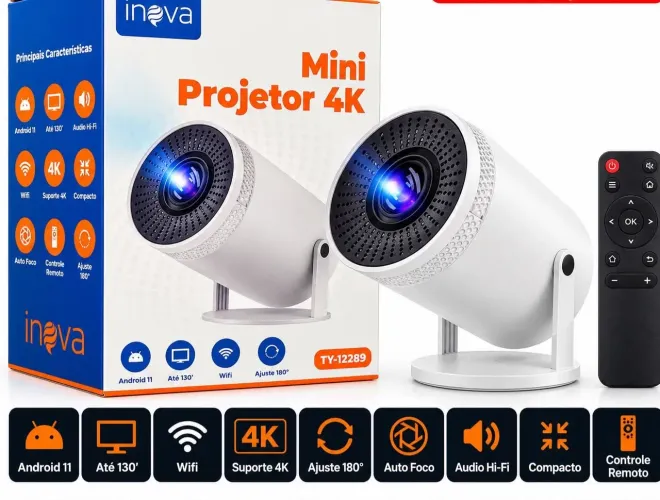 Mini projetor 4k